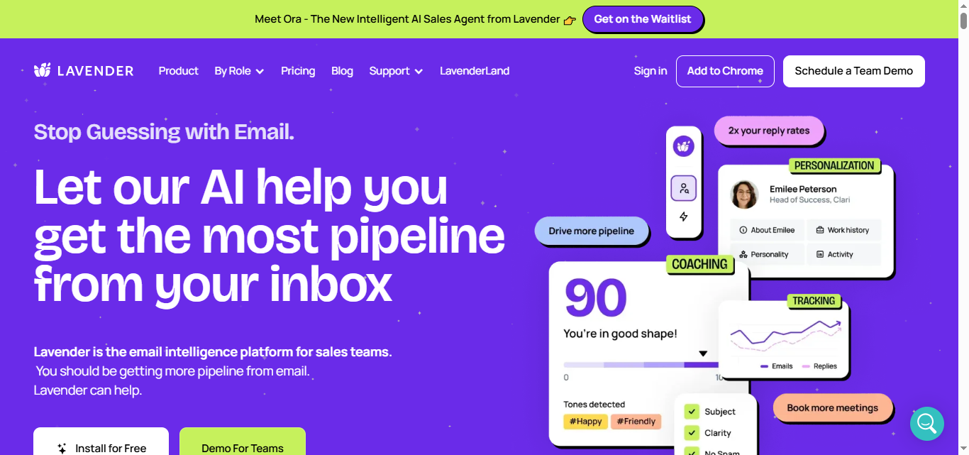 Lavender homepage