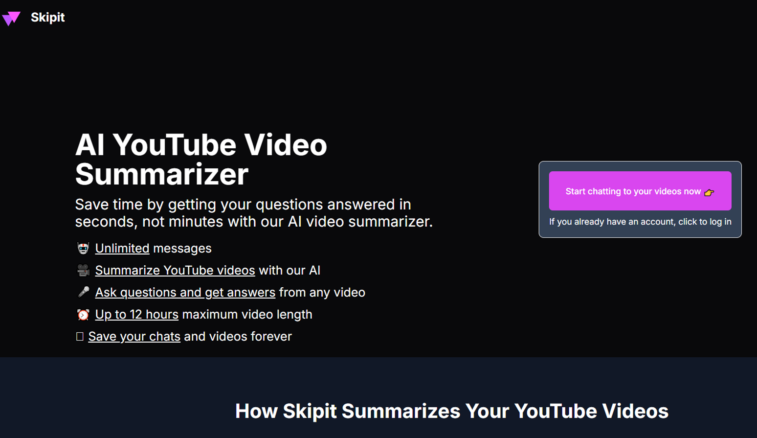 Skipit homepage